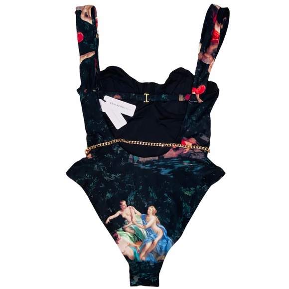 NWT WeWoreWhat Painted Angels Danielle One-Piece - Picture 6 of 10